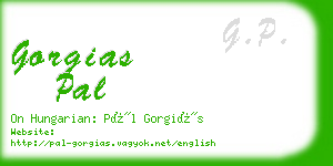 gorgias pal business card
